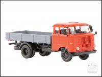 Hädl 121045-11 - TT - IFA W50L, Speditionskabine mit Holzpritsche - Verkehrsrot